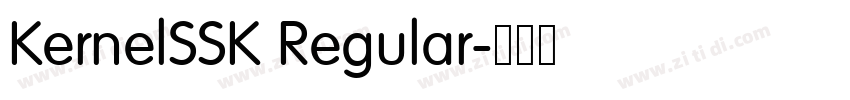 KernelSSK Regular字体转换 KernelSSK Regular字体转换